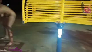 Busty Amateur Takes BBC Outdoors In Public Blowjob
