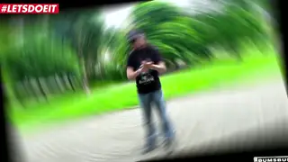 Petite European Teen Gets Pussy Licked and Fucked in a Moving Van