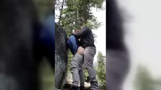 Busty Couple Enjoys Outdoor Sex Together