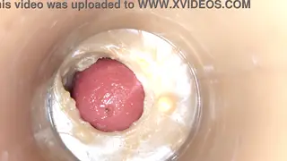Endoscope Captures Internal Creampie in POV Toy Session