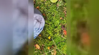 Muscular European Teen Wets Denim Outdoors in Public
