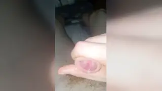 Muscular European Teen Strokes His Uncut Cock