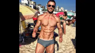 Sculpted Hunk Bares All for First On-Camera Session
