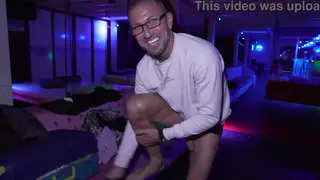 Blonde and Brunette MILFs Share Cocks at Club