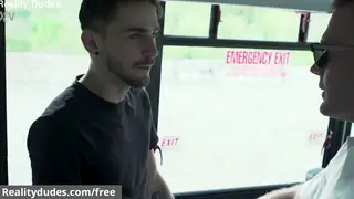 Hairy Bear Takes a Blowjob Outdoors