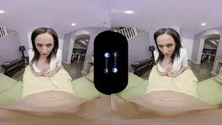 Brunette Euro Rides Hard in VR POV Encounter