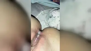 Latina Girlfriend Shows Waxed Pussy Before Squirting Creampie