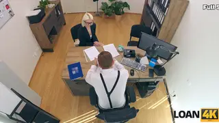 Blonde European Anal Casting on Office Desk With Manager