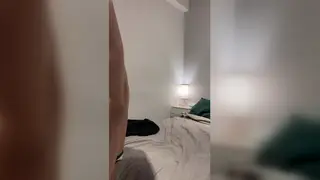 Asian Student Jerks His Uncut Cock Solo