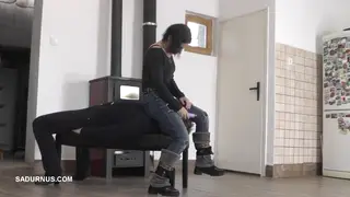 Dominant MILF Smothers Her Submissive in Denim