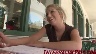 Blonde Stretched Wide by Massive Black Cock Interracial