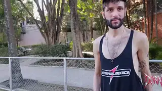 Muscular Bear Claims a Tight Ass in the Kitchen