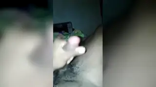 Black Stud Strokes His Cock Live on Webcam