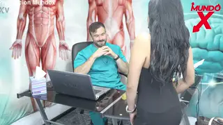 Petite Brunette Nutritionist Squirts While Riding Her Client
