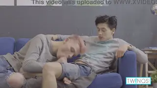 Tattooed Asian Twink Takes Facial After Anal