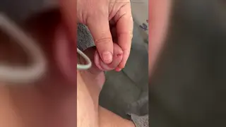 European Guy Strokes Himself Outdoors in POV