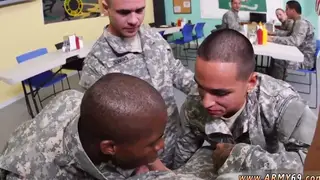 Military Trio Engages in Blowjobs and Threesome Outdoors