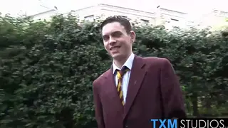 Blonde Twink Takes Double Penetration in Rough Threesome