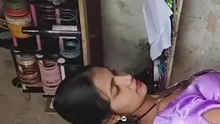 Indian Teen in Lingerie Pisses Outdoors for Her Husband