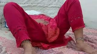 Indian Stepmom in Stockings Takes Doggystyle From Older Man