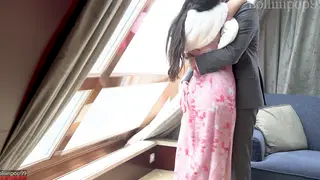 Asian Bride Explores Cuckold Fantasy in Lingerie