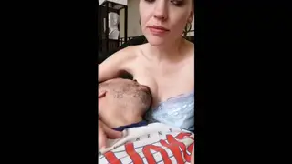 Busty MILF Gives a Handjob During Double Penetration