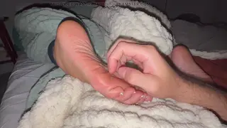 Ebony MILF Receives Slow Foot Worship in POV