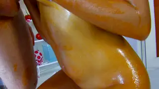 European Couple Turns Messy Food Play Into Raw Anal