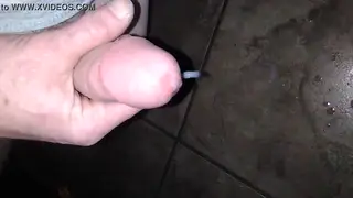 Solo Guy Strokes Until Hot Release on Chest