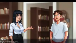 Teacher and Student Caught on Library Desk