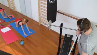 Tattooed European Teen Takes a Monster Cock at the Gym