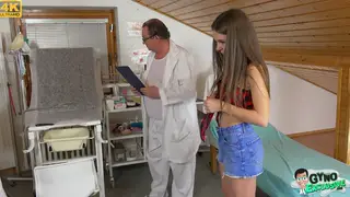 European Teen Endures Medical Exam With Toys Under Femdom Doctor