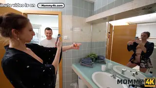 Mature European Seduces Lover in the Shower