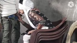 Indian Wife Enjoys Holiday POV on a Chair