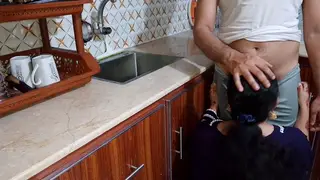 Indian Couple Explores Every Position in Kitchen