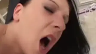 Brunette Takes a Black Cock Deep in Her Ass