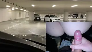 Busty BBW MILF Handles Cock in Car Then Takes It Doggystyle