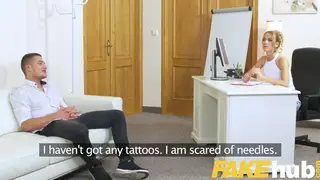 Blonde European Agent Jerks Off Casting Candidate
