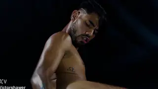 Tattooed Latino Teases His Big Ass With a Toy