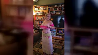 Curvy Indian MILF Flaunts Huge Natural Tits Solo
