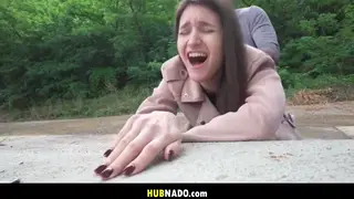 European Student in Stockings Meets Stranger POV