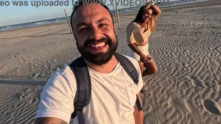 Busty Babe Takes Public Anal Creampie on Beach