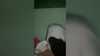 Damp White Shirt Clings During Intimate Play