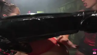 Busty Lesbian Vampires Fill Each Other With Toys in Latex