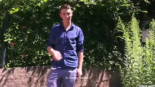 European Jock Enjoys Outdoor Blowjob and Rimming