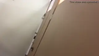 Mature Hairy Men Connect in a Public Restroom