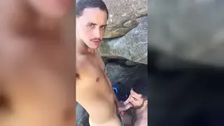 Hairy Bear Gets Serviced on Sandy Beach