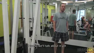 Redhead Cheats While Her Muscular Boyfriend Watches