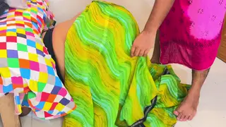 Indian MILF Stuck Under Desk Gets Rough Doggystyle from Boss
