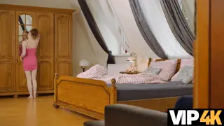 Petite European Teen Rides an Older Man with Eager Energy